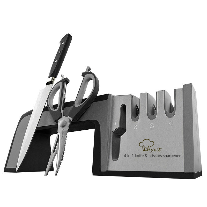 BladeMaster Pro — 4-in-1 Knife & Scissor Sharpener