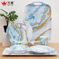 7-Piece Melamine Dinnerware Set