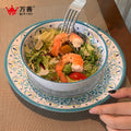 Relief Carved Melamine Plates & Pasta Bowls