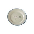 Elegant Letter-Print Ceramic Plates