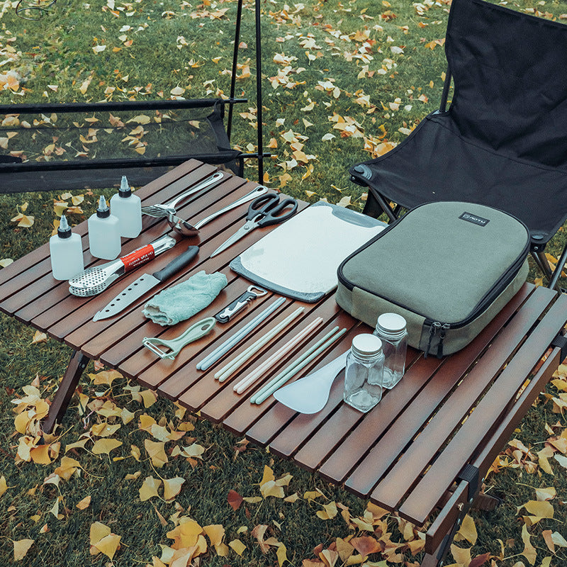 16-Piece Stainless Steel Outdoor Cutlery Kit