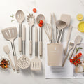14-Piece Stainless Handle Silicone Cookware Set