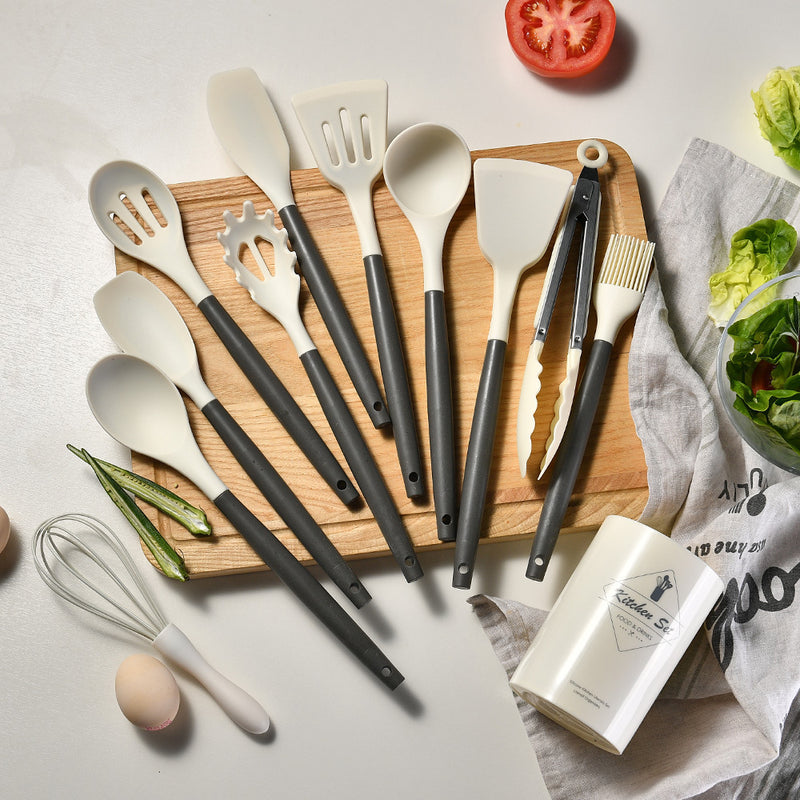 12-Piece Colorful Silicone Kitchen Utensil Set