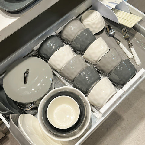Nordic Black & White Ceramic Tableware Set