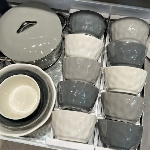 Nordic Black & White Ceramic Tableware Set