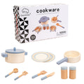 Kids Wooden Play Kitchen Cookware Set