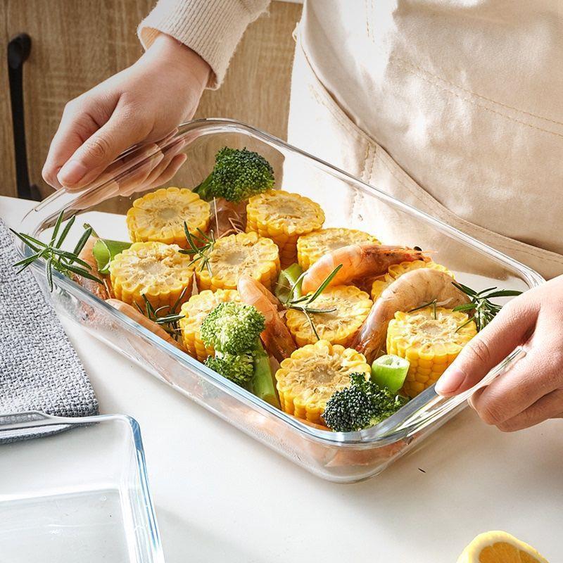 Microwave-Safe Rectangular Glass Baking Dish