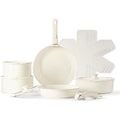 15-Piece Non-Stick Cookware Set with Detachable Handles