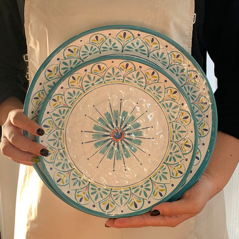 Relief Carved Melamine Plates & Pasta Bowls