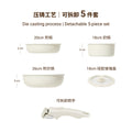 15-Piece Non-Stick Cookware Set with Detachable Handles