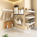 Wall-Mounted Aluminum Kitchen Spice Rack