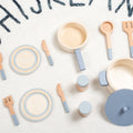 Kids Wooden Play Kitchen Cookware Set