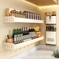 Wall-Mounted Aluminum Kitchen Spice Rack
