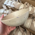 Speckled Ceramic Yogurt Bowls & Salad Plates