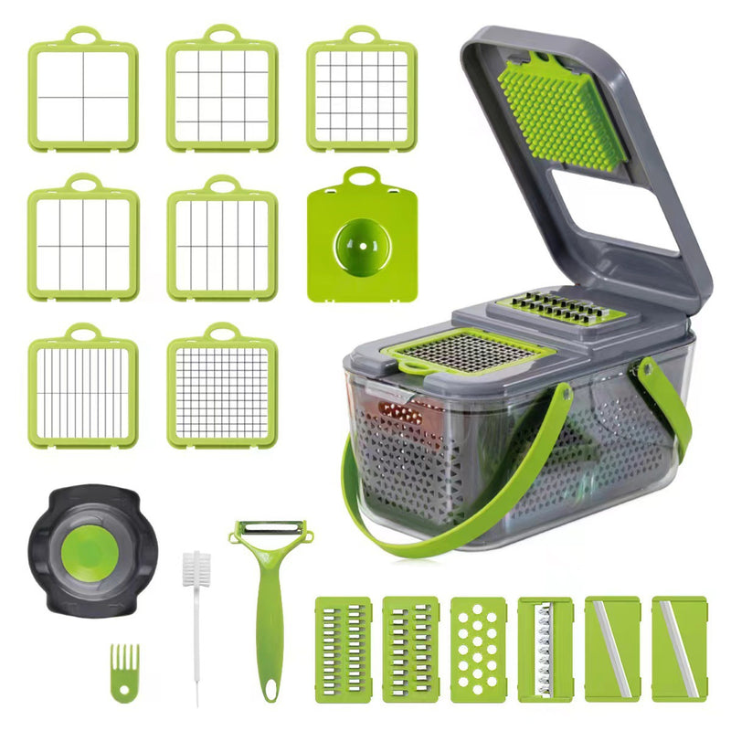 22-in-1 Vegetable Chopper & Mandoline Slicer Set