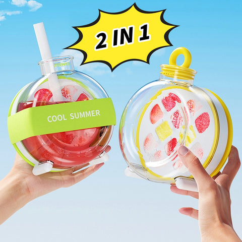 FrostFlask — 2-in-1 Ice Tray & Water Bottle
