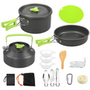 CampKit 16-Piece Camp Cookset flat lay