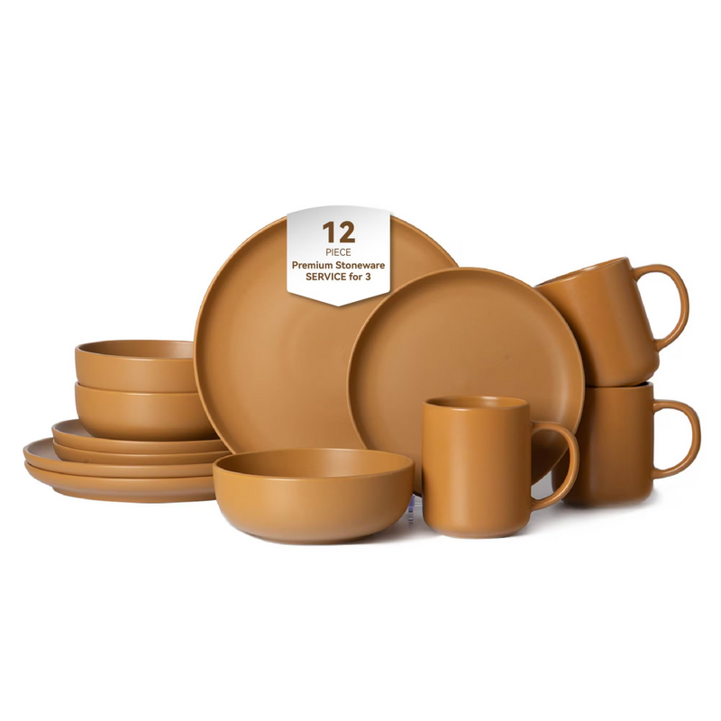 StoneServe 12-Piece Stoneware Dinnerware Set